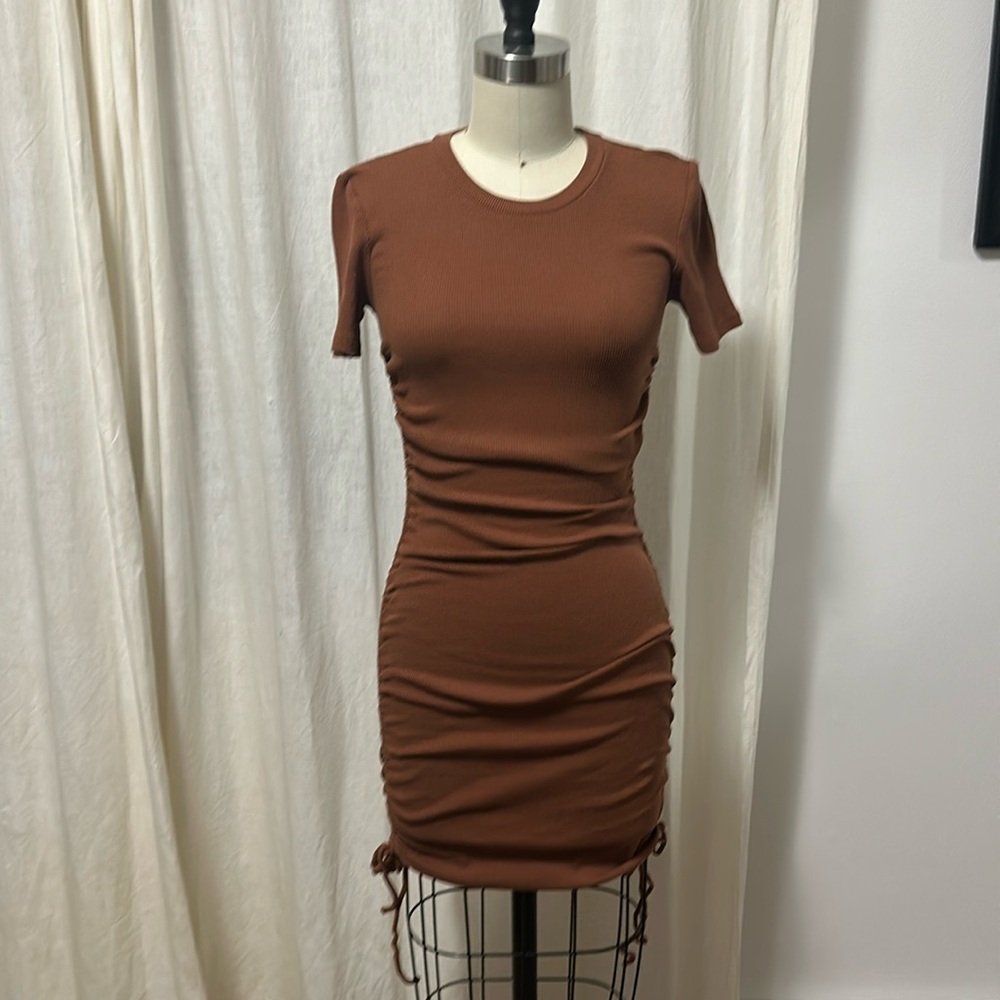 ZARA fitted Brown Dress🤎🤎